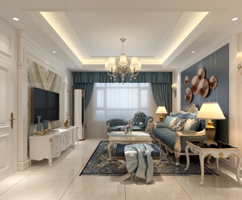 European Style A Living Room-ID:853875725