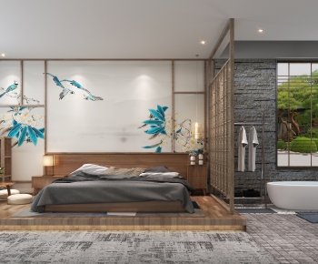 New Chinese Style Bedroom-ID:847290949