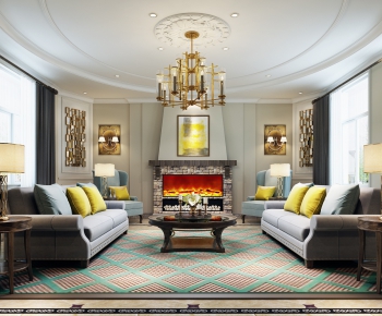 American Style A Living Room-ID:579057339