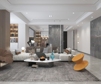 Modern A Living Room-ID:327185452