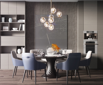 Modern Dining Table And Chairs-ID:868563593