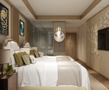 New Chinese Style Bedroom-ID:461933752