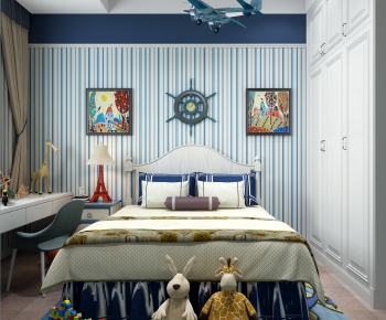 Mediterranean Style Boy's Room And Son's Room-ID:192597347