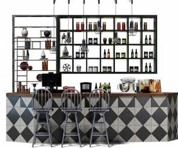 Industrial Style Counter Bar-ID:488780168