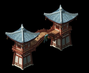 Chinese Style Ancient Architectural Buildings-ID:385969999