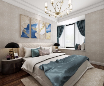 New Chinese Style Bedroom-ID:520294562