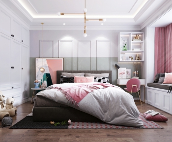 Nordic Style Girl's Room Daughter's Room-ID:988773569