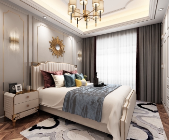 Simple European Style Bedroom-ID:208039518