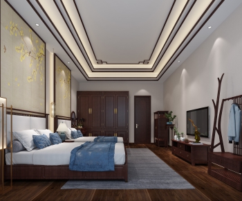 New Chinese Style Bedroom-ID:840609815