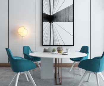 Nordic Style Dining Table And Chairs-ID:437895133