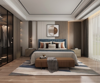 New Chinese Style Bedroom-ID:890892928