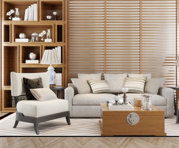 New Chinese Style Sofa Combination-ID:405144383