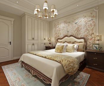 Simple European Style Bedroom-ID:507858358