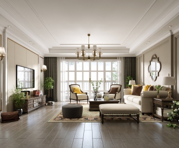 American Style A Living Room-ID:665837641