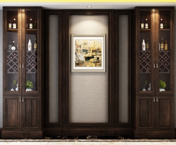 American Style Wine Cabinet-ID:156083937