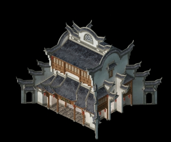 Chinese Style Ancient Architectural Buildings-ID:278561557