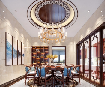 New Chinese Style Dining Room-ID:409938311