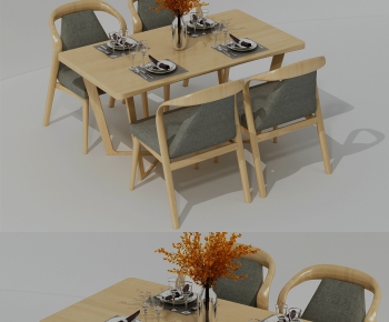 Nordic Style Dining Table And Chairs-ID:244887761