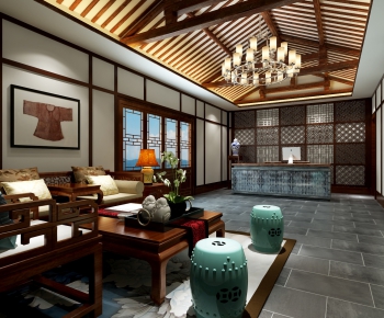 New Chinese Style Hotel Space-ID:818250675