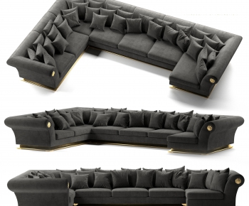 Simple European Style Corner Sofa-ID:974469441