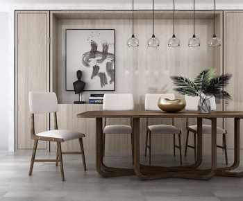 Nordic Style Dining Table And Chairs-ID:970404996