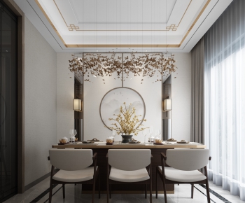 New Chinese Style Dining Room-ID:923229462