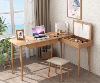 Nordic Style Computer Desk And Chair-ID:315020754