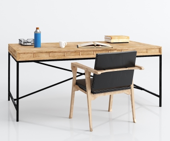 Modern Computer Desk And Chair-ID:671062444