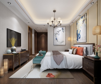 New Chinese Style Bedroom-ID:479265648