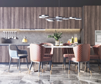 Modern Dining Table And Chairs-ID:756273957
