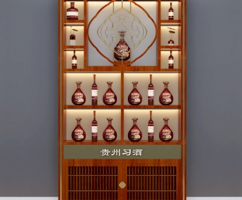 New Chinese Style Wine Cabinet-ID:248088373