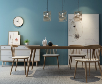 Nordic Style Dining Table And Chairs-ID:270844445