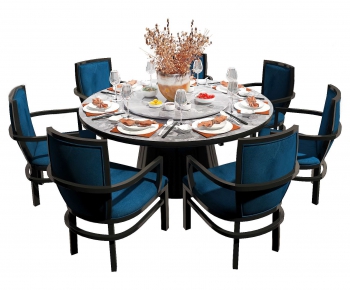 New Chinese Style Dining Table And Chairs-ID:294501679