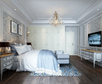 Simple European Style Bedroom-ID:329365843