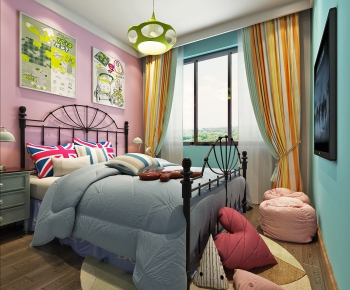 Simple European Style Children's Room-ID:952386117