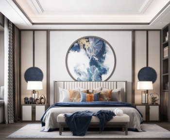 New Chinese Style Bedroom-ID:559006632