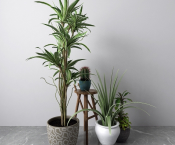 Modern Potted Green Plant-ID:675573338