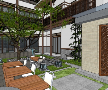 New Chinese Style Courtyard/landscape-ID:412933175