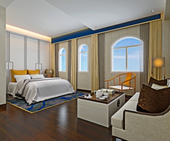 New Chinese Style Bedroom-ID:649208175