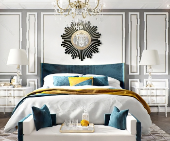 American Style Bedroom-ID:418356298