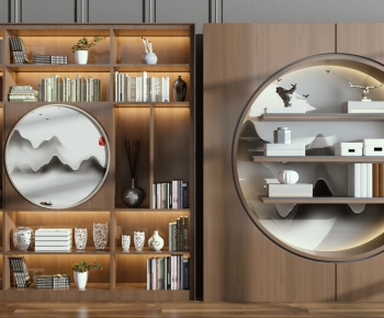 Chinese Style Bookcase-ID:863661531