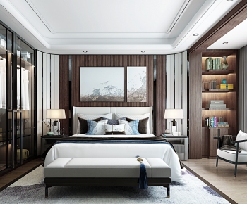 New Chinese Style Bedroom-ID:264506134