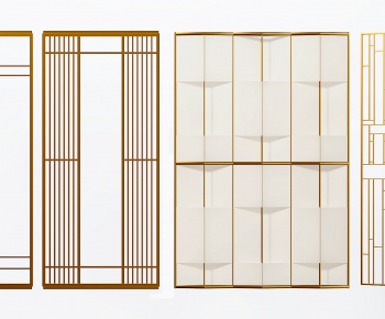 New Chinese Style Metal Screen Partition-ID:698469687