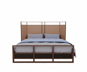 Modern Double Bed-ID:596485359