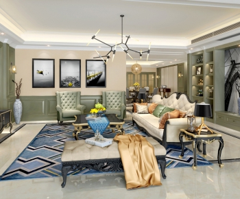 American Style A Living Room-ID:866926834