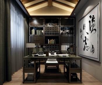 New Chinese Style Study Space-ID:137476565