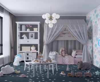 Nordic Style Girl's Room Daughter's Room-ID:110665851