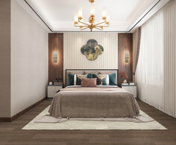 New Chinese Style Bedroom-ID:630112261