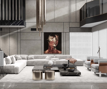 Modern A Living Room-ID:484024815