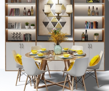 Modern Dining Table And Chairs-ID:438271852